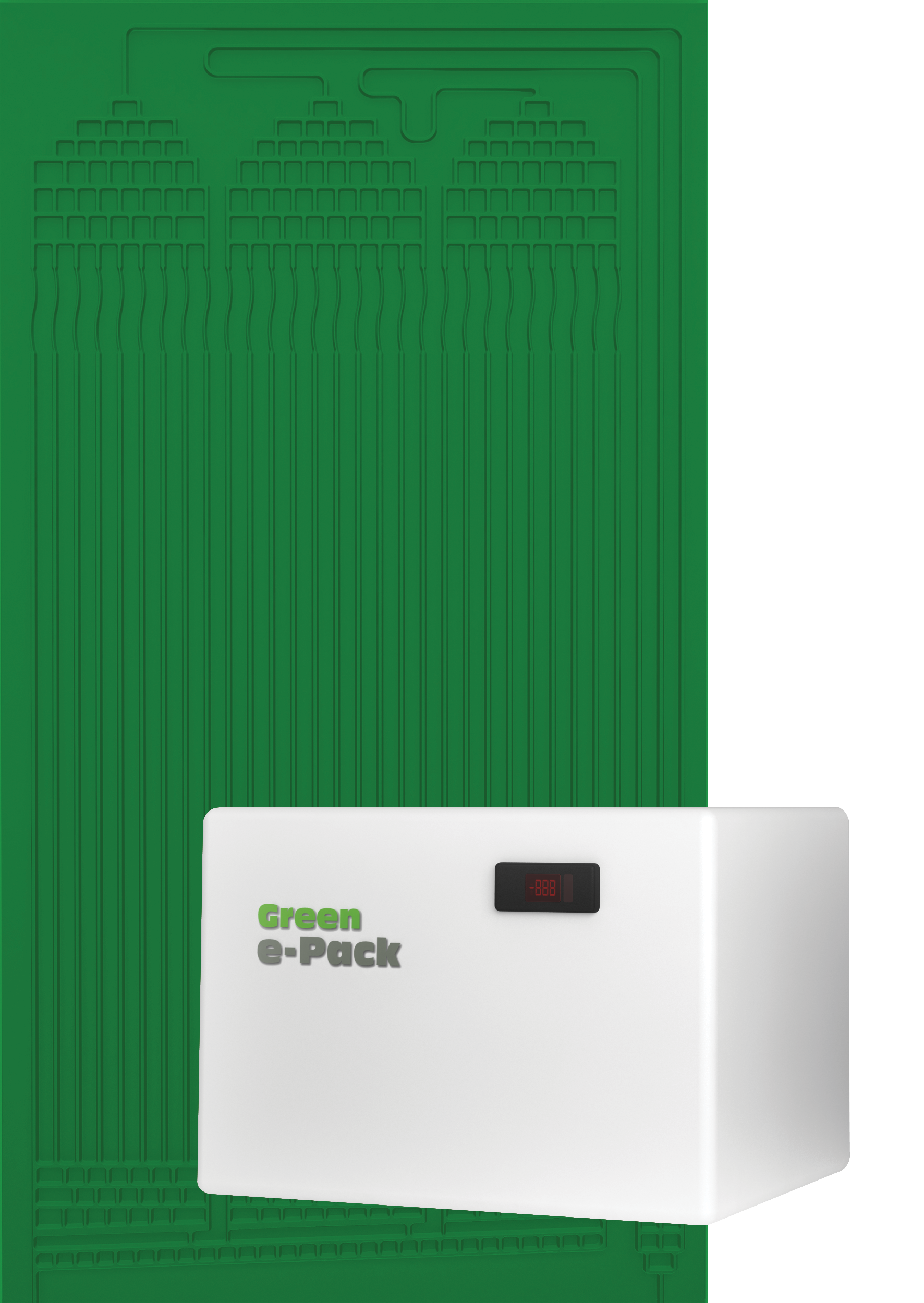 green air source panel and pump